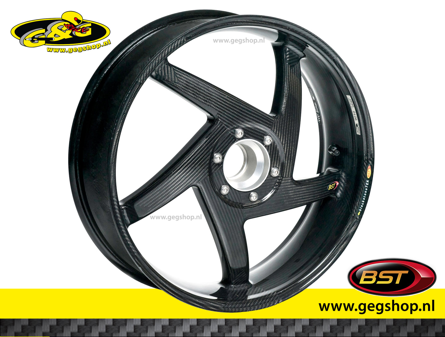 BST Carbon Achtervelg Diamond TEK 6,0 x 17" Triumph Speed Triple 1050 2011 - 2017