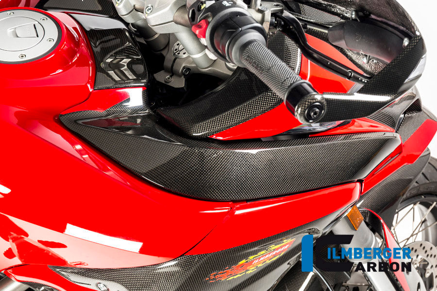 Tank en Luchtinlaat cover rechts glanzend carbon Ducati Multistrada 950S (2019-2021)