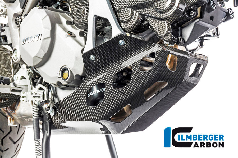 Motorblok beschermer (bellypan) glanzend carbon Ducati Multistrada Enduro 1200 (2016-2018)