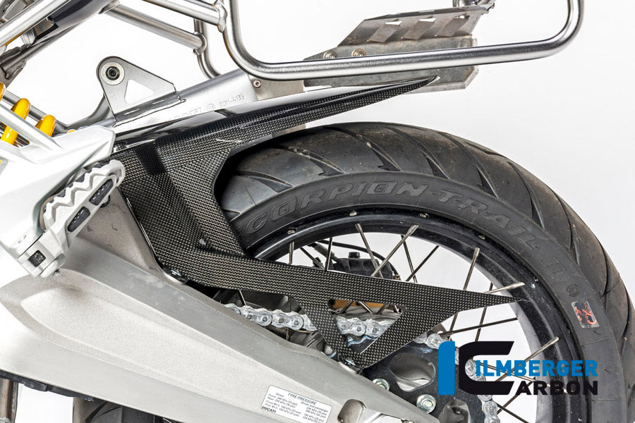 Achterspatbord (hugger) incl. kettingbeschermer glanzend carbon Ducati Multistrada Enduro 1200 (2016-2018)