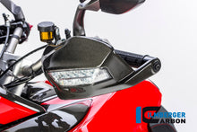Handkap handbeschermer met montagepunten knipperlichten links glanzend carbon Ducati Multistrada 950 (2017-2018)