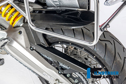 Achterspatbord (hugger) incl. kettingbeschermer glanzend carbon Ducati Multistrada Enduro 1200 (2016-2018)