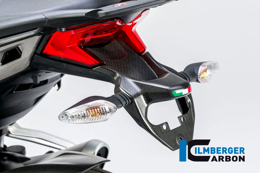 Kentekenplaathouder cover mat carbon Ducati Multistrada Enduro 1200 (2016-2018)