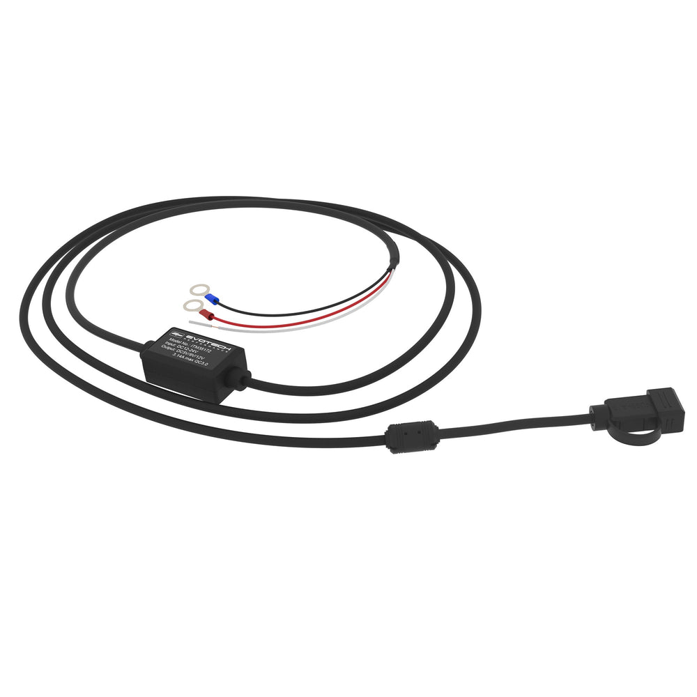 
                  
                    The wire of Evotech Motorcycle USB Charger for the Yamaha FZ1N is 2.2 metres long with a female USB-A interface. The Evotech motorcycle accessory can be installed to the battery or ignition using the coloured wires.
                  
                