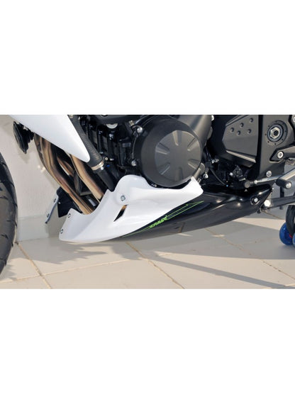 Ermax bellypan (motorspoiler) 3-part Kawasaki Z750 2007-2013 Pearl Stardust White (25Y) & Metallic Spark Black - Outlet