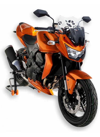 Ermax bellypan (motorspoiler) 3-part Kawasaki Z750 2007-2013 Pearl Stardust White (25Y) & Metallic Spark Black - Outlet