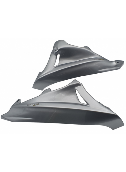 Ermax bellypan (motorspoiler) 3-part Kawasaki Z750 2007-2013 Pearl Stardust White (25Y) & Metallic Spark Black - Outlet