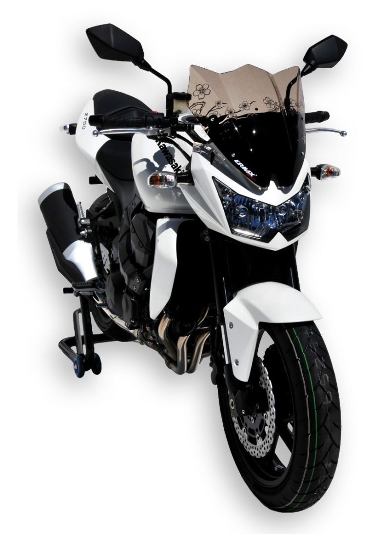 Ermax Double Bubble flyscreen windshield 39cm Z750 2007-2013 - Z1000-style (incl. installation kit)