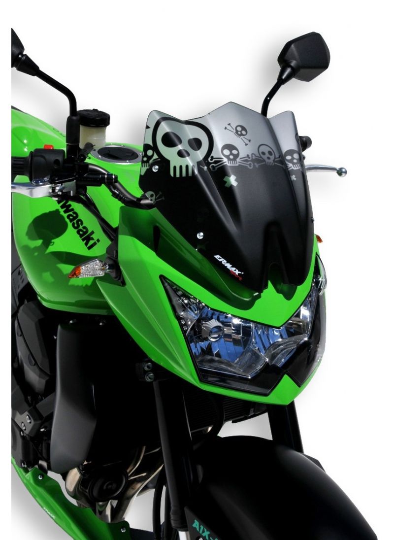 Ermax Sport Double Bubble flyscreen windshield 29cm Z750 2007-2013 - Z1000-style (incl. installation kit)