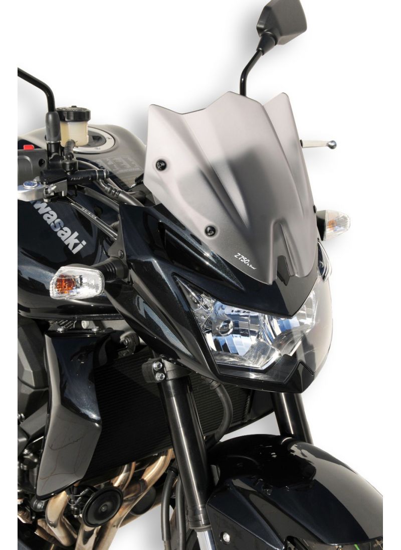 Ermax Sport Double Bubble flyscreen windshield 29cm Z750 2007-2013 - Z1000-style (incl. installation kit)