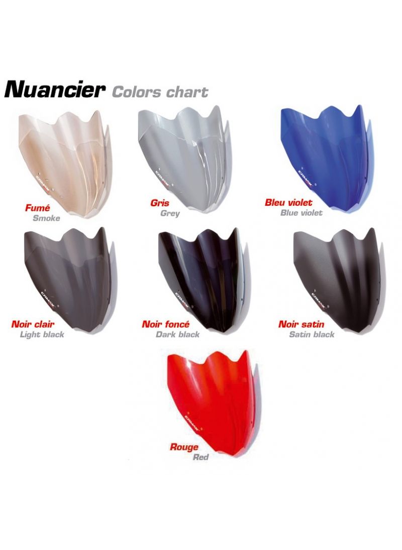 Ermax Sport windshield (total height 40cm) for GSX S 1000 F (incl. fitting kit) 2015