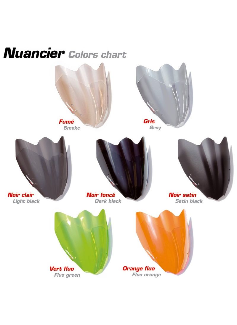 Ermax flyscreen windshield Hyper Sport 21cm Z1000 2014-2016 (incl. installation kit)