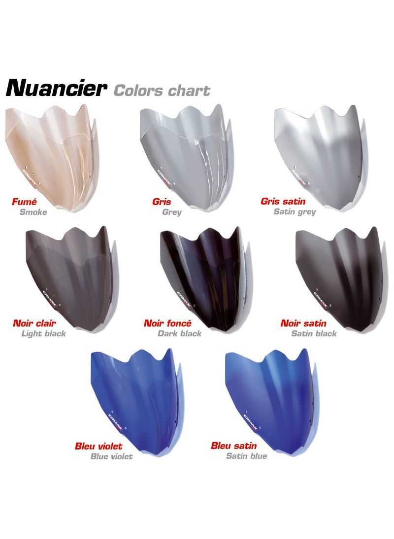 Ermax flyscreen windshield Sport 25cm MT-09 2014-2016 (incl. installation kit)