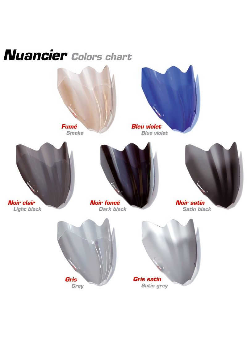 Ermax flyscreen windshield Sport 27cm MT-07 2014-2017 (incl. installation kit)