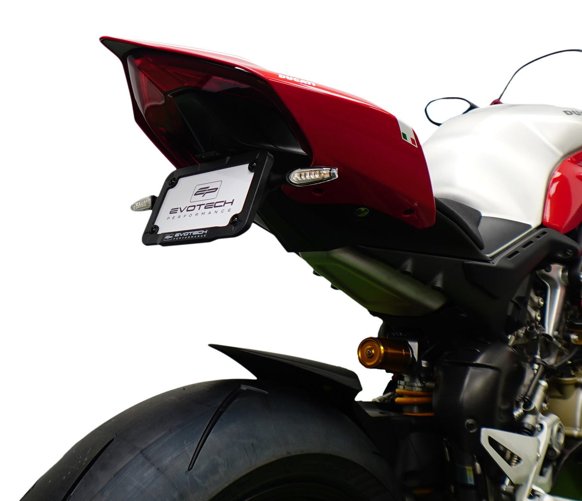 Evotech Verstelbare Kentekenplaathouder incl. knipperlichtset - Ducati Panigale V2 S (2025+)