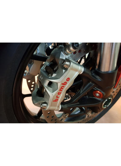 Screws Front brake caliper set M10x1.25x60 (2 pcs) - Black Titanium