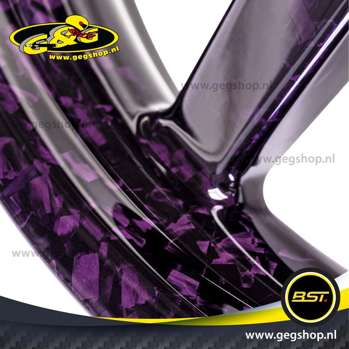 BST Twin TEK 3.5x17" carbon voorvelg voor Harley Davidson FLSTFBS Fat Boy S (2016-2017)