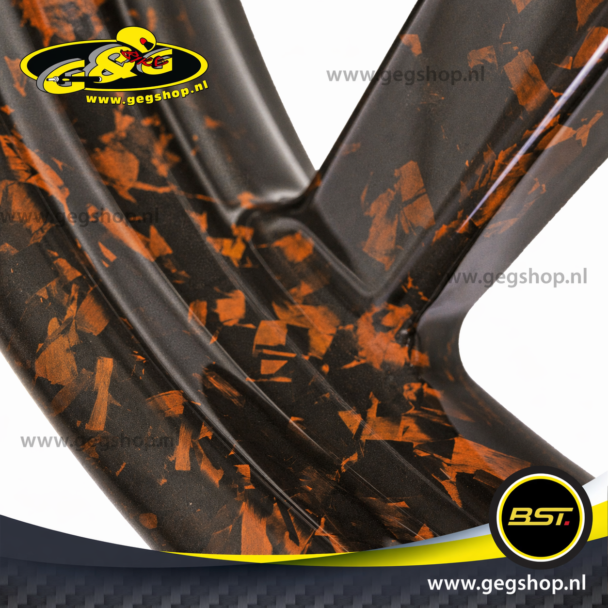 BST Twin TEK 6x17'' carbon achtervelg voor Harley Davidson FLD Switchback (2012-2016)