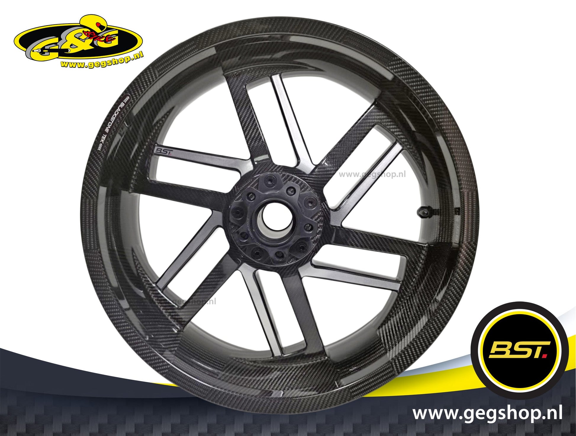 BST Reaper TEK 5.5x18'' carbon achtervelg voor Harley Davidson XL1200N Sportster 1200 Nightster (2008-2012)