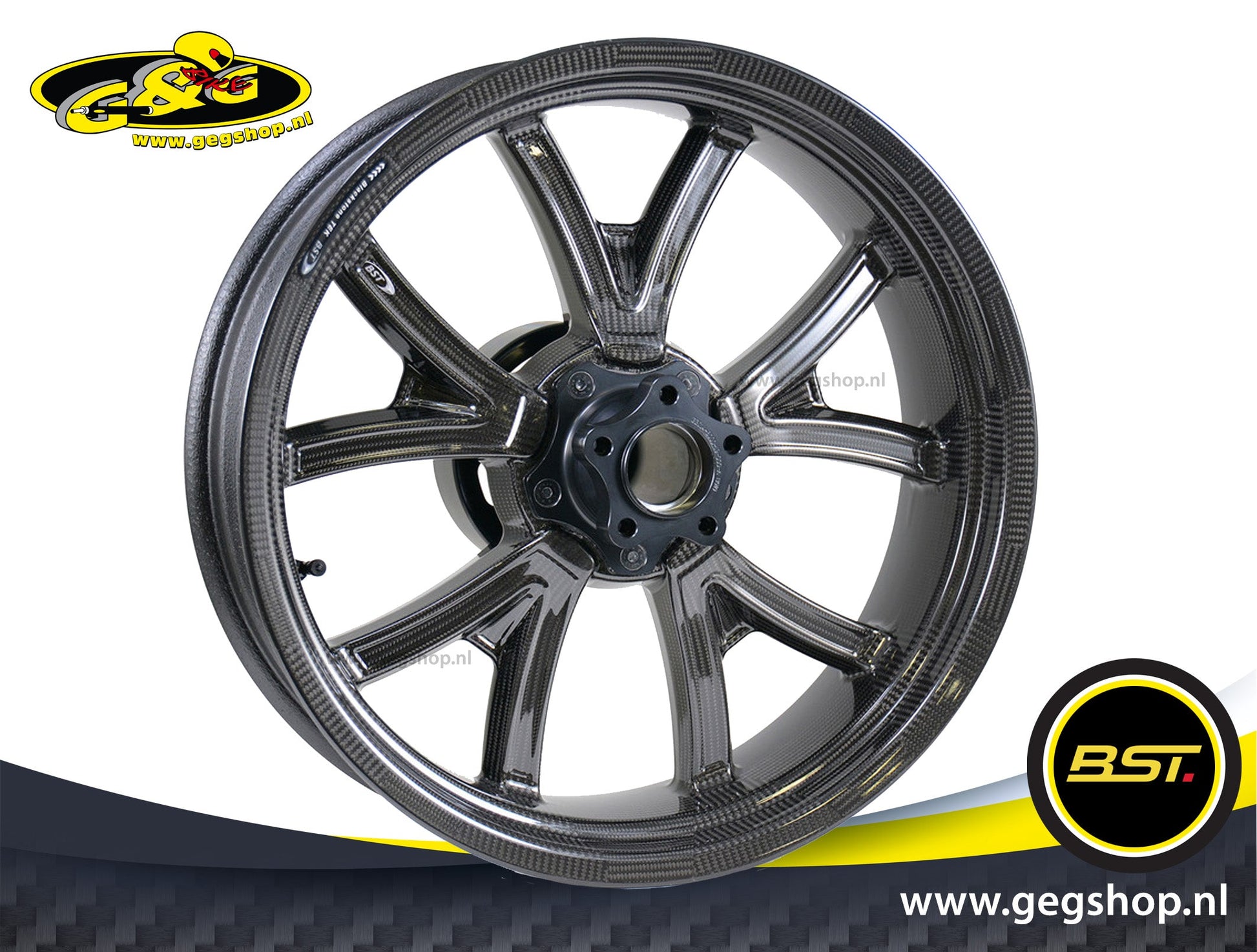 BST Carbon Voorvelg Mamba TEK 3,5 x 17" Ducati Hypermotard 1100 EVO (2010-2012)