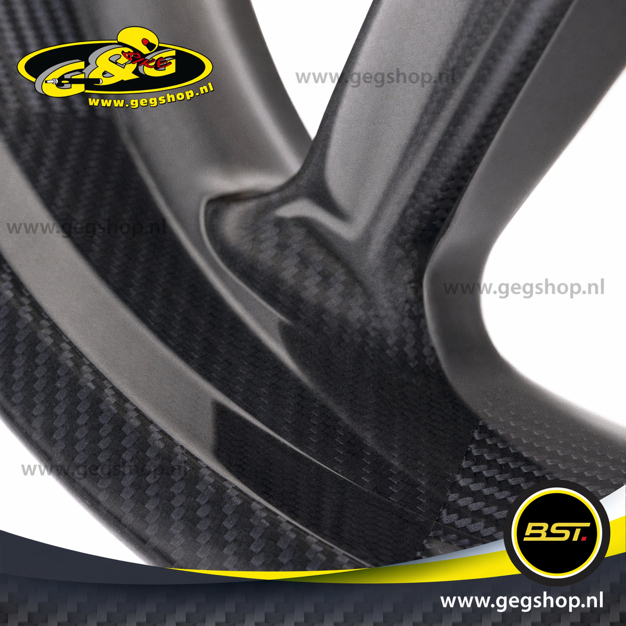 BST Twin TEK 6x17'' carbon achtervelg voor Harley Davidson FLDE Deluxe (2018-2020)