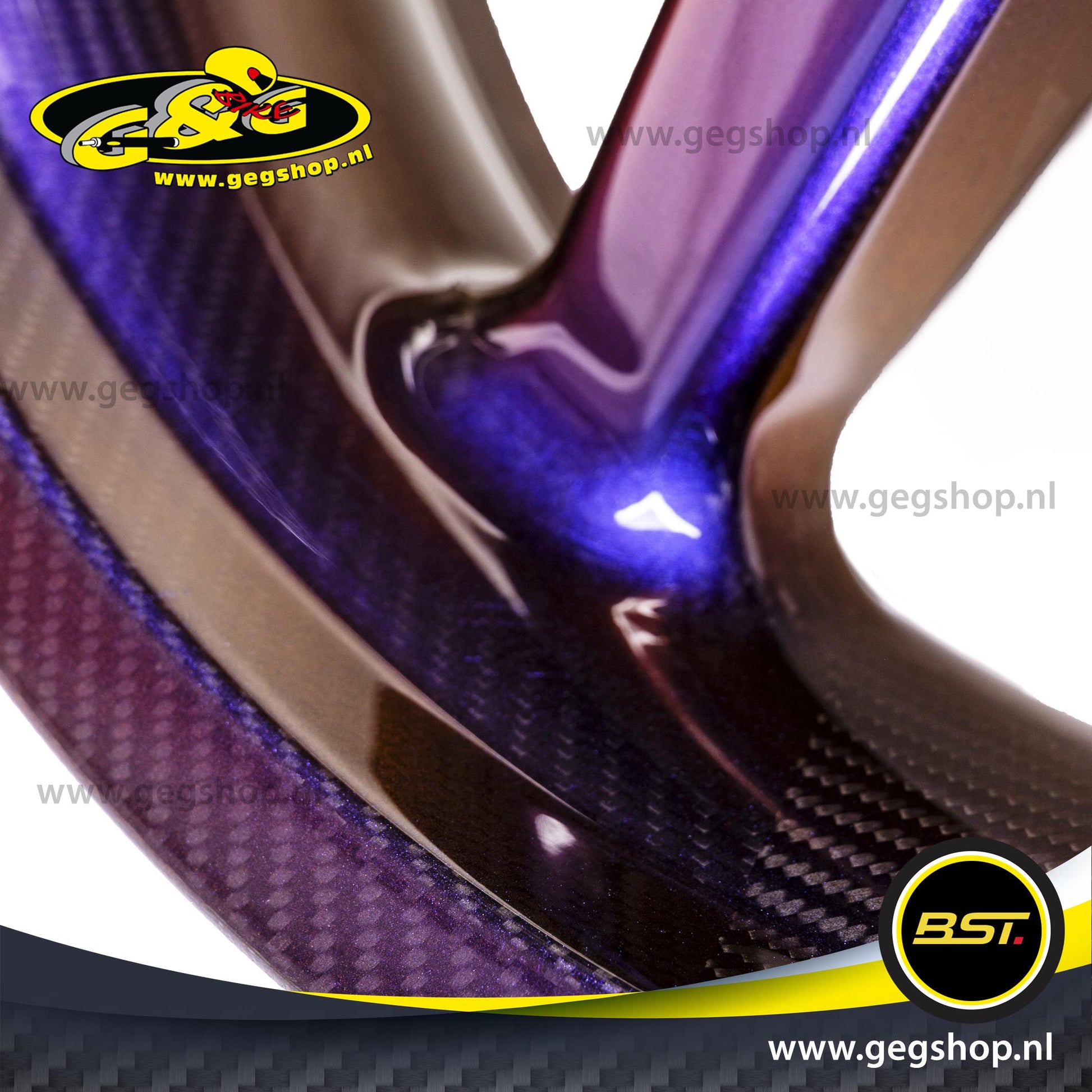 BST Twin TEK 6x17'' carbon achtervelg voor Harley Davidson FLHTK Ultra Limited (2014-2020)