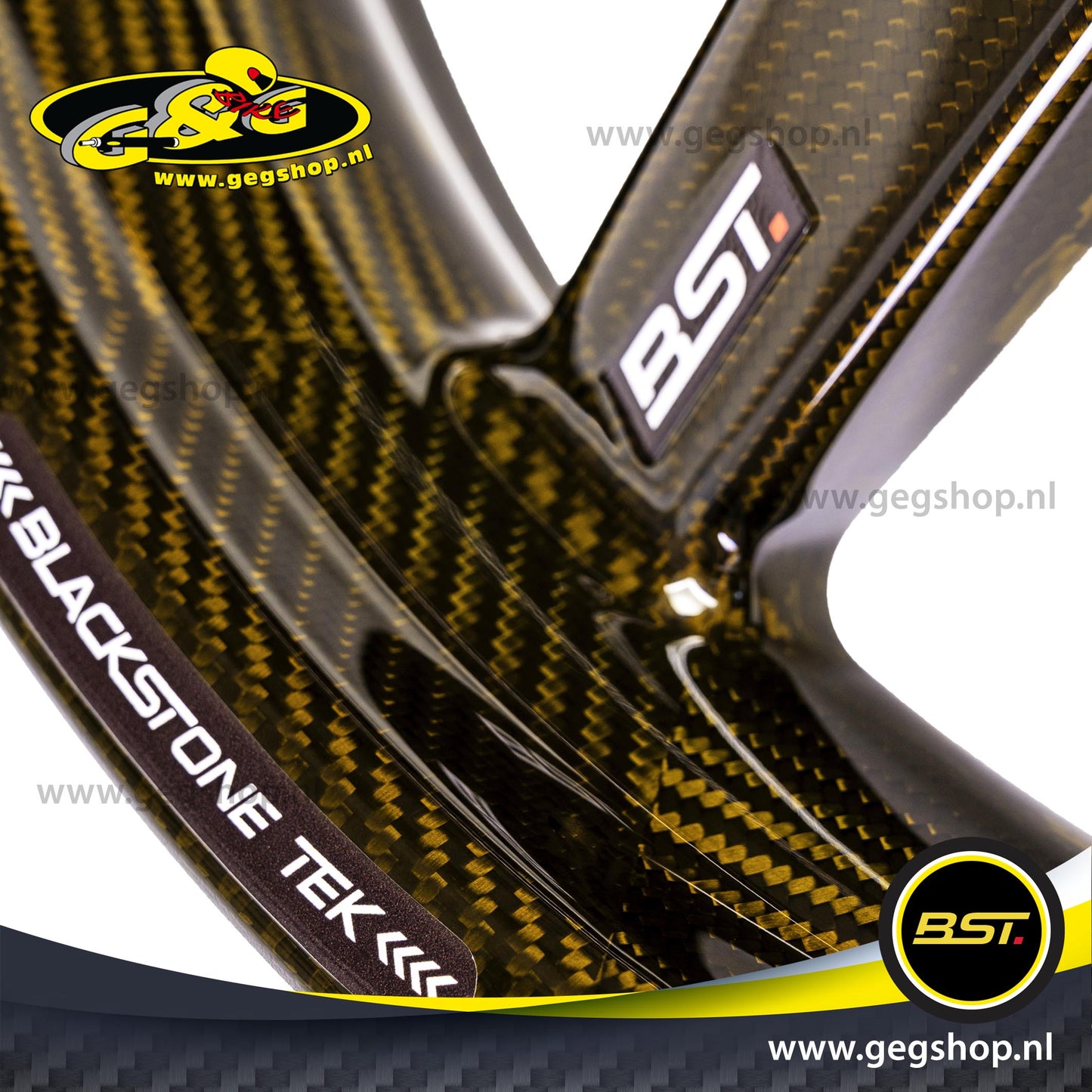BST Twin TEK 3.5x17" carbon voorvelg voor Harley Davidson FLHR Road King (2014)