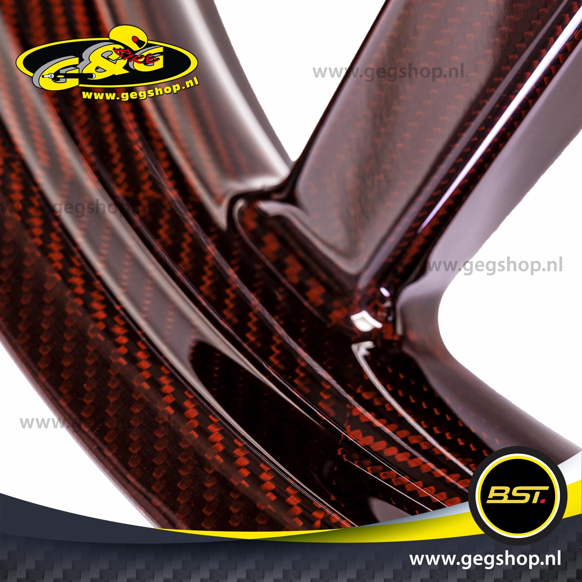 BST Twin TEK 6x17'' carbon achtervelg voor Harley Davidson FLHR Road King (2014)