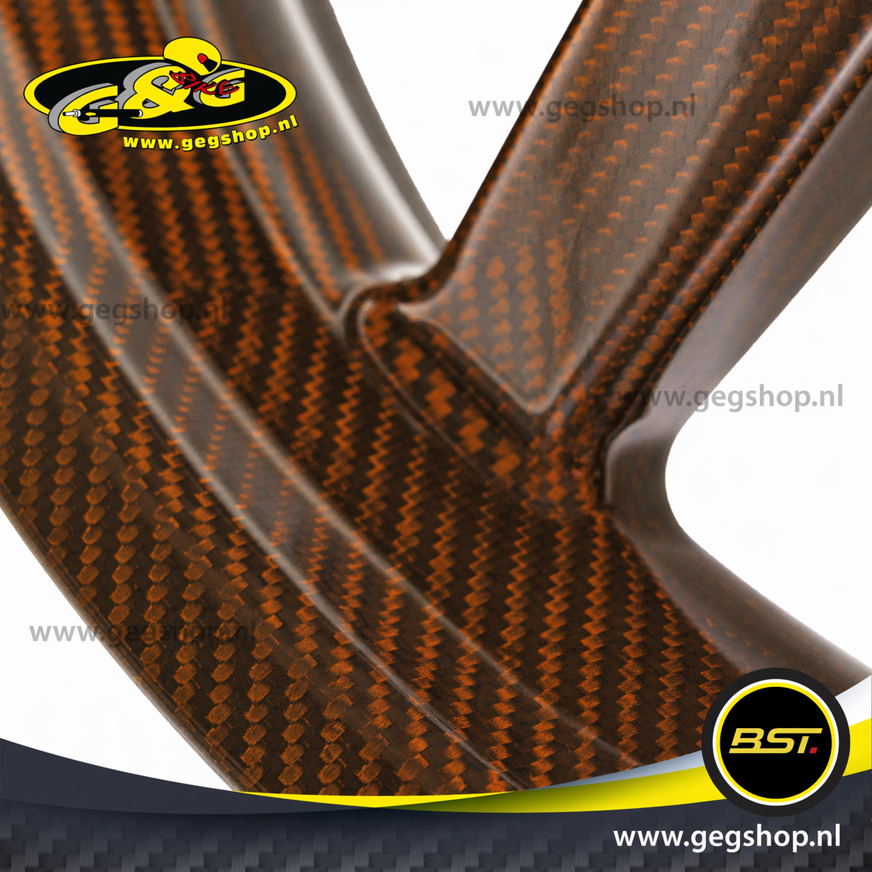 BST Twin TEK 6x17'' carbon achtervelg voor Harley Davidson FXST Softail Standard (2020)