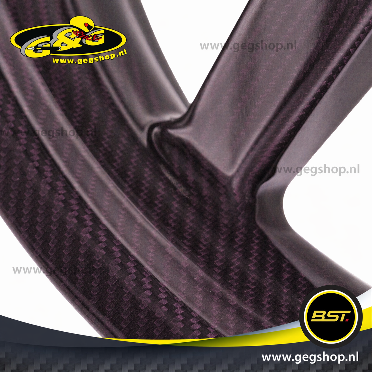 BST Twin TEK 6x17'' carbon achtervelg voor Harley Davidson FLTRK Road Glide Limited (2020)