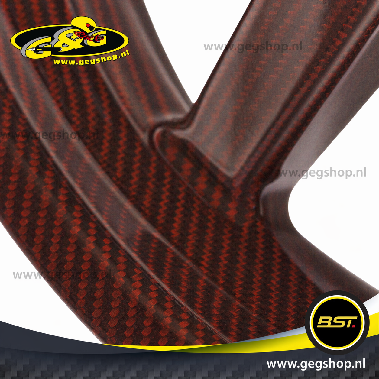 BST Twin TEK 6x17'' carbon achtervelg voor Harley Davidson FLTR Road Glide (2009)