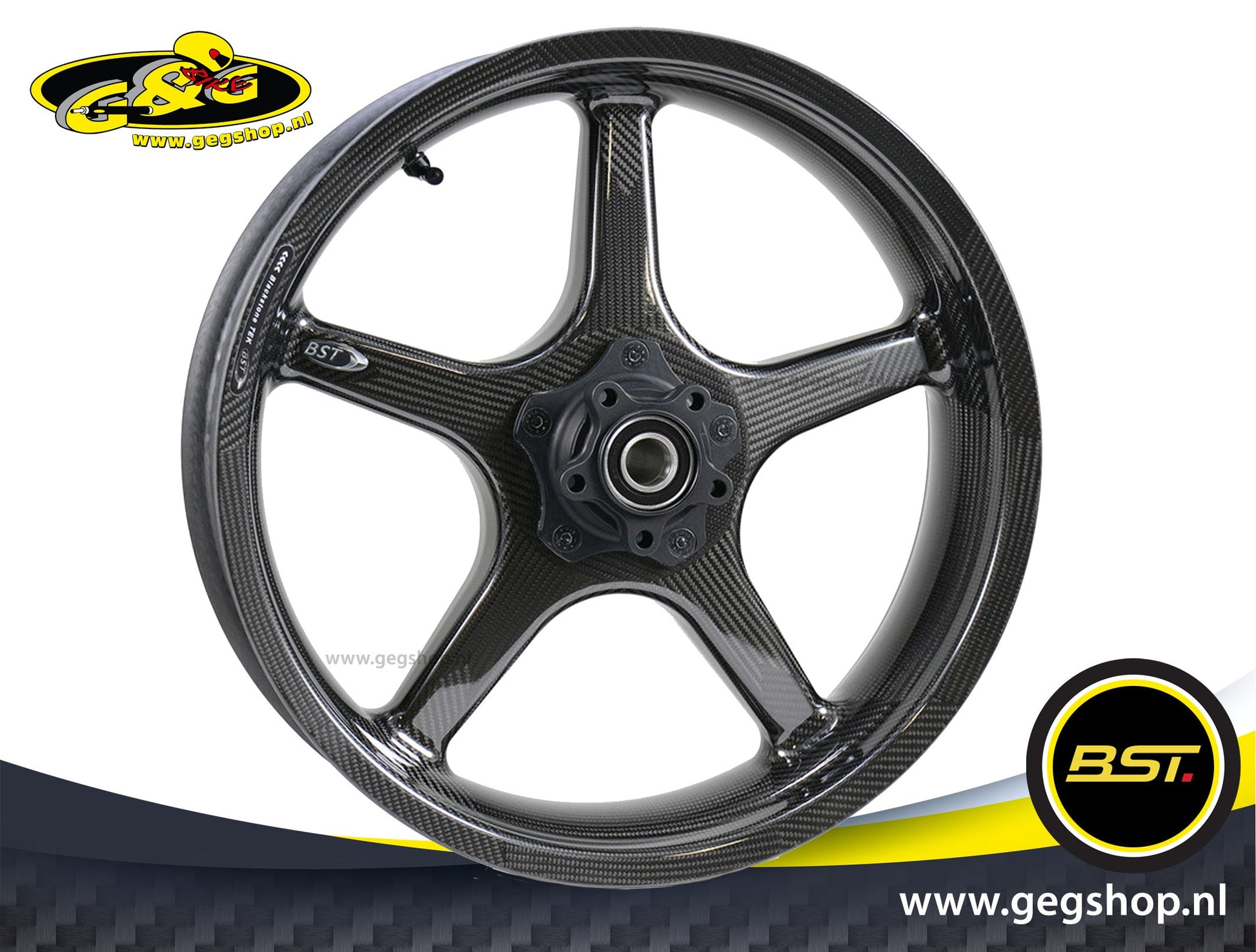 BST Twin TEK 6x17'' carbon achtervelg voor Harley Davidson FLFB Fat Boy (2019-2020)