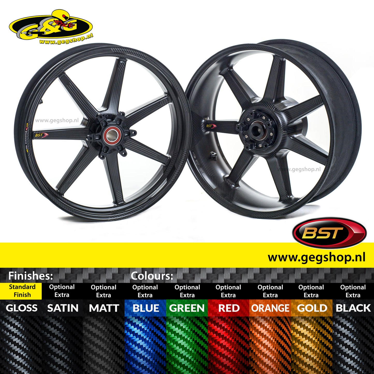 BST Carbon achtervelg Mamba TEK 6,0 x 17" - Suzuki GSX-R1000 (2001-2004)