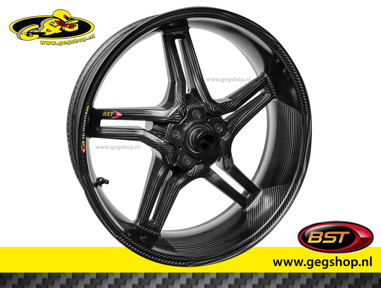 BST Rapid TEK achtervelg carbon 6,0 x 17" Ducati Panigale V2S FB63 (2026)