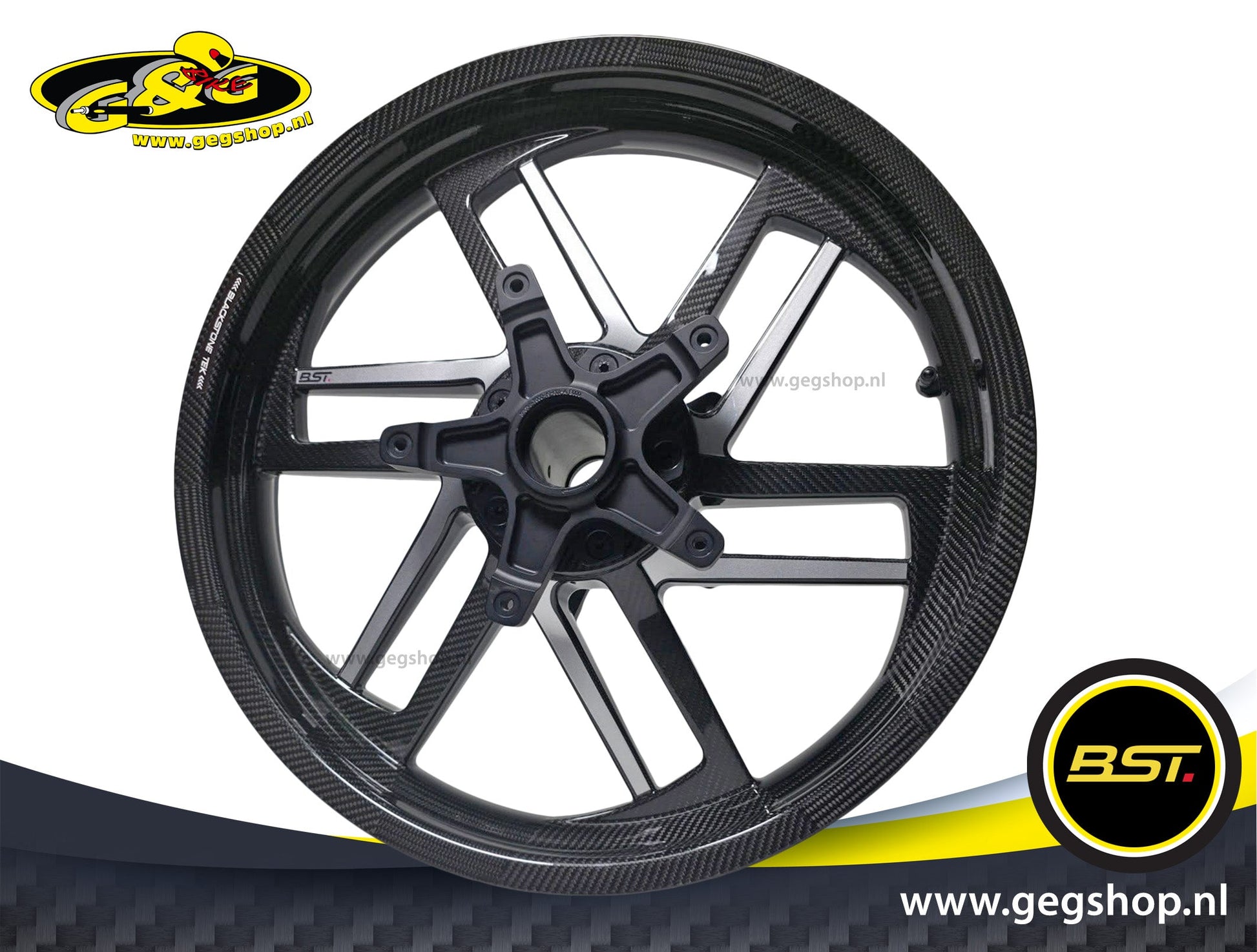 BST Reaper TEK 3.5x19" carbon voorvelg voor Harley Davidson FLFBS Fat Boy S (2018)