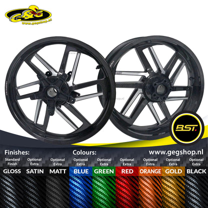 BST Reaper TEK 3.5x19" carbon voorvelg voor Harley Davidson XL1200V Seventy Two (2012-2016)
