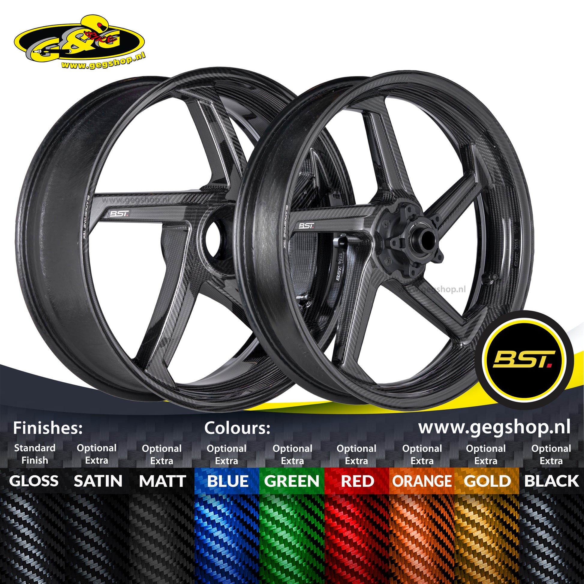 BST Star TEK voorvelg carbon 3,5 x 17" RSV4 Factory 2021+