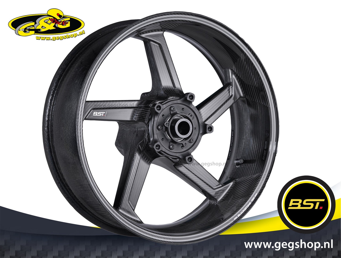 BST Star TEK achtervelg carbon 6.25 x 17" Aprilia RSV4 Factory (2021-2024)