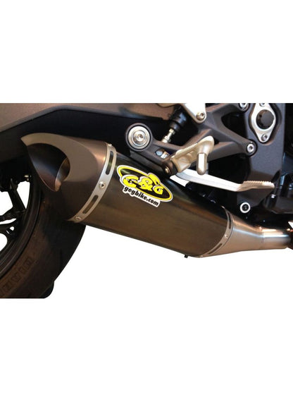 G&G Big Oval uitlaat Triumph Street Triple 675 2013-2015