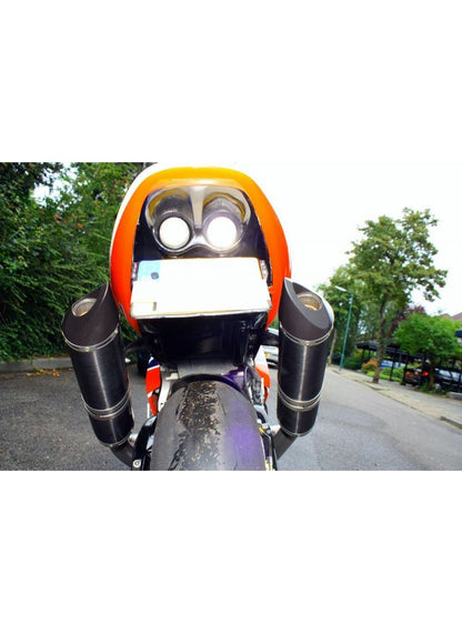 G&G Big Oval uitlaat muffler set Honda VTR1000 SP-2 SP2