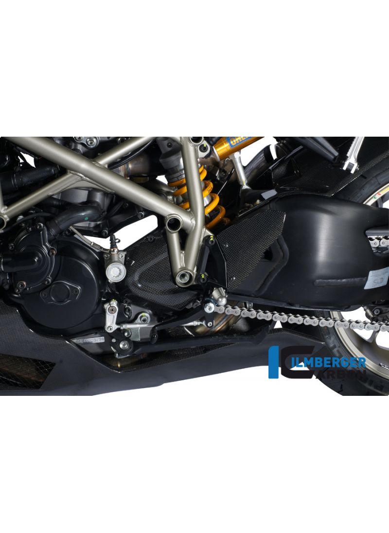 La placa de carbono de la hechicera izquierda Ducati Streetfighter 1100 (2009-2011)