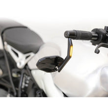HIGHSIDER Victory stuuruiteindespiegel met LED-richtingaanwijzer gemonteerd op BMW R9T