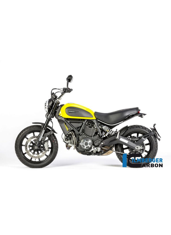 Frame insert left matt carbon - Ducati Scrambler