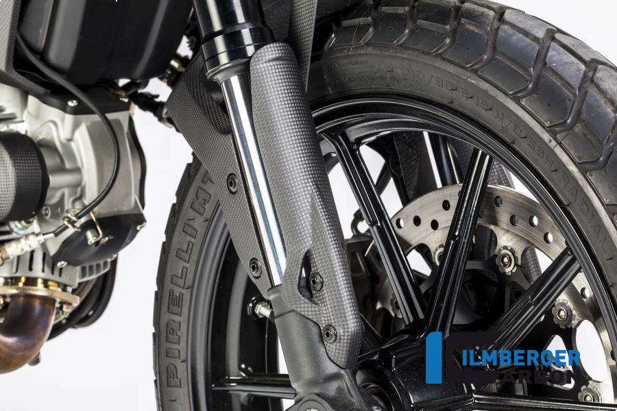 Front Fork Protector Right Matt Carbon - Ducati Scrambler Classic (2019-2020)