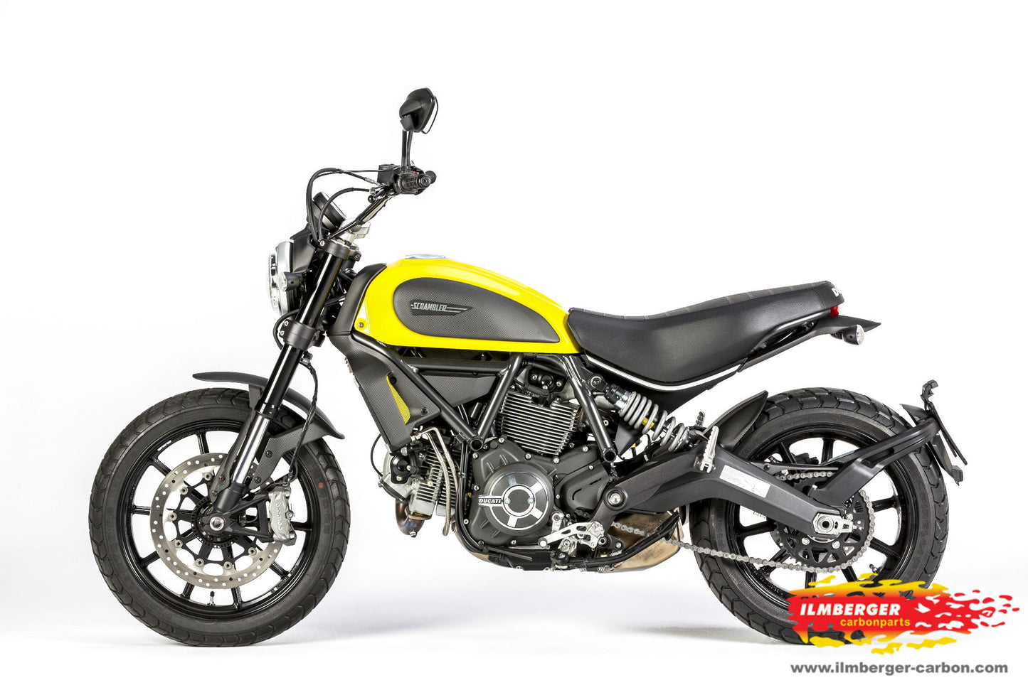 Couverture de pignon avant Matt Carbon - Ducati Scrambler Classic (2015-2018)