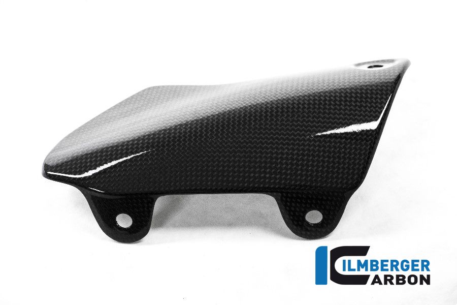 Carbon brillant tout protecteur sur le monstre d'échappement Ducati 1200 (2014-2016)