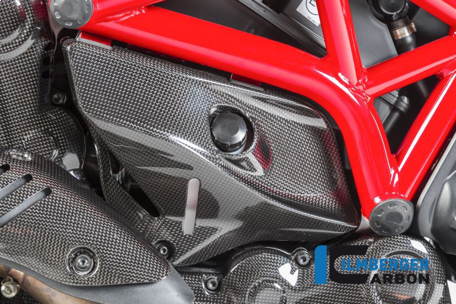 
                  
                    Panel lateral de carbono brillante debajo del marco del lado derecho Ducati Monster 1200S (2014-2016)
                  
                