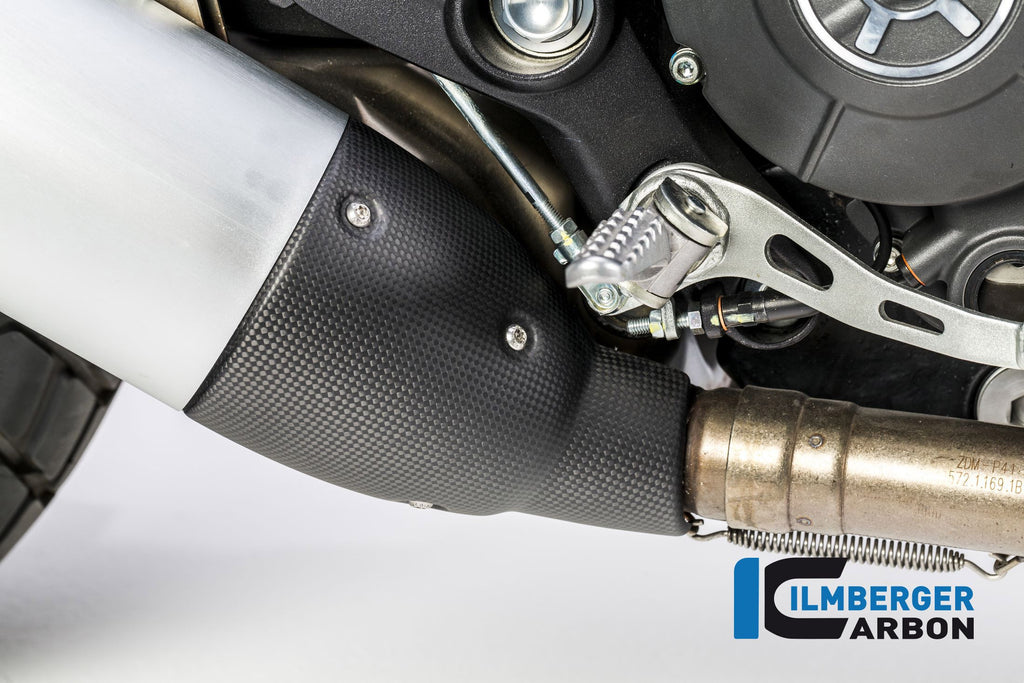 Muffler Heat Shield Matt Carbon - Ducati Scrambler Desert Sleed (2019+)