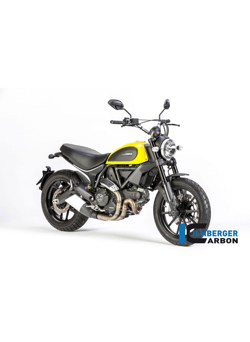 Muffler heat shield matt carbon - Ducati Scrambler