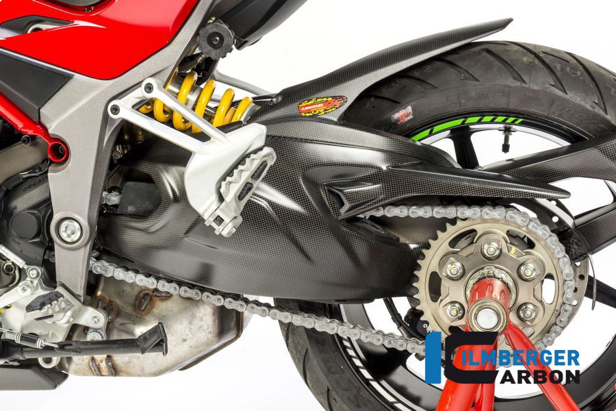 Bakre swingarm -täckning Matt Carbon - Ducati Multistrada 1200 Pikes Peak (2016-2017)